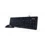 Kit de teclado y mouse VORAGO KM-104 - Estándar, 105 teclas, Negro, 1000 DPI