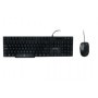 Kit de Teclado y Mouse PERFECT CHOICE - Estándar, Negro, 1200 DPI