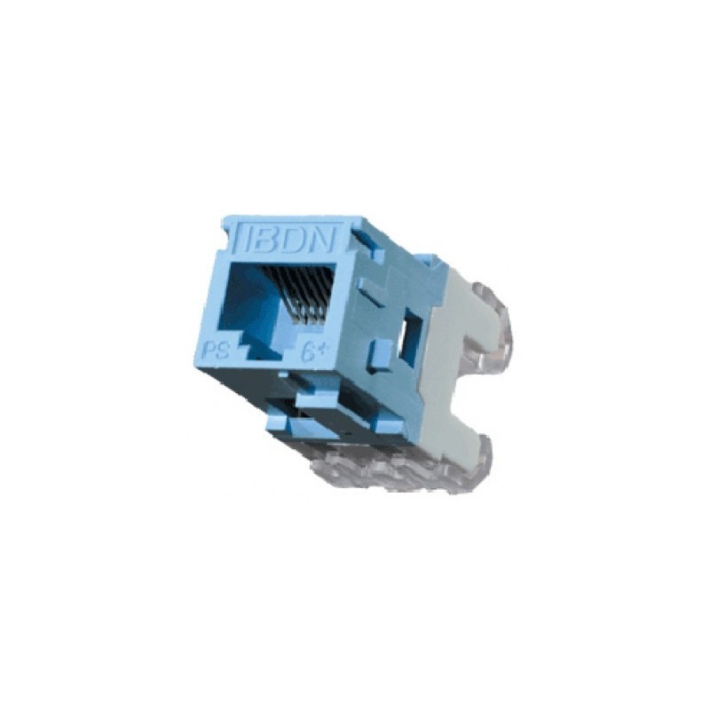 Jack Modular Belden RJ45 - Cat6, AX101326, Azul