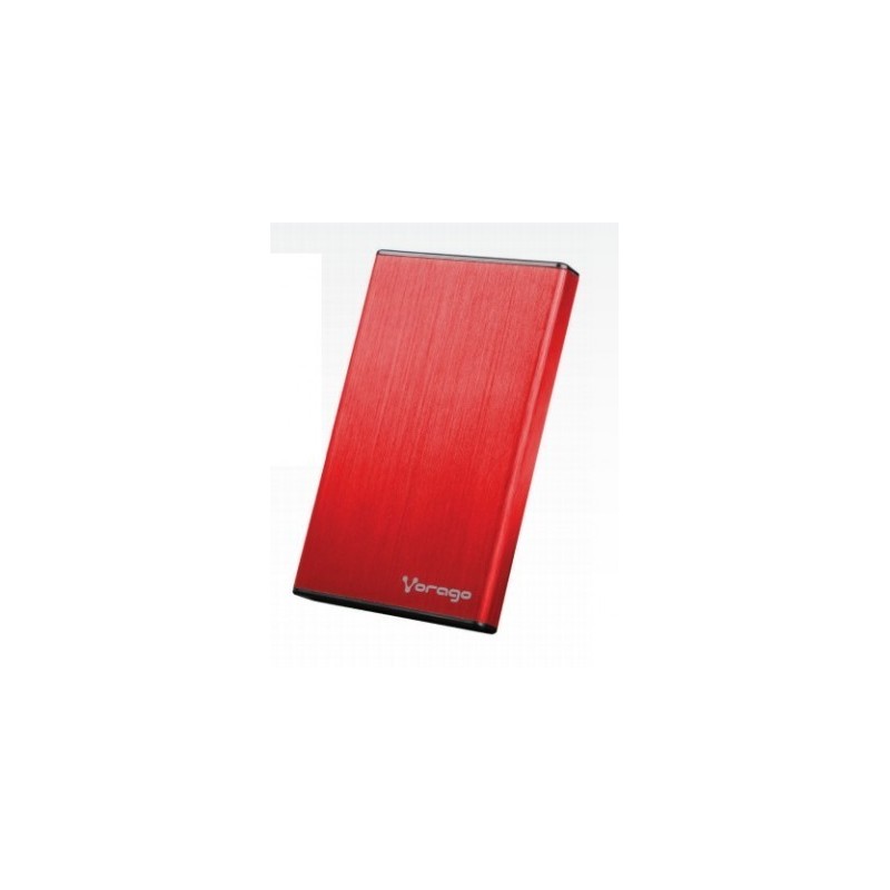 Enclosure VORAGO 008R12989 - 1 TB, USB 2.0, 2.5 pulgadas, Rojo