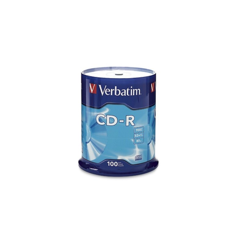 Disco CD-R VERBATIM - CD-R, 700 MB, 100, 52x, 80 min