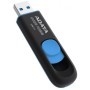 Memoria USB ADATA UV128 - Negro, 128 GB, USB 3.2 (retrocompatible con 3.0 y 2.0), 100 MB/s, 40 MB/s