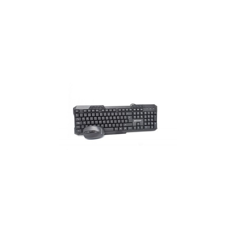 Kit Teclado y Mouse Naceb Technology NA-618 - Estándar, Negro