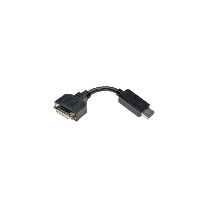 Tripp Lite Adaptador de Cable DisplayPort a DVI - Convertidor para DP-M a DVI-I-F, 15.2 cm [6], Displayport, DVI-I, Macho/hembr