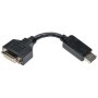 Tripp Lite Adaptador de Cable DisplayPort a DVI - Convertidor para DP-M a DVI-I-F, 15.2 cm [6], Displayport, DVI-I, Macho/hembr