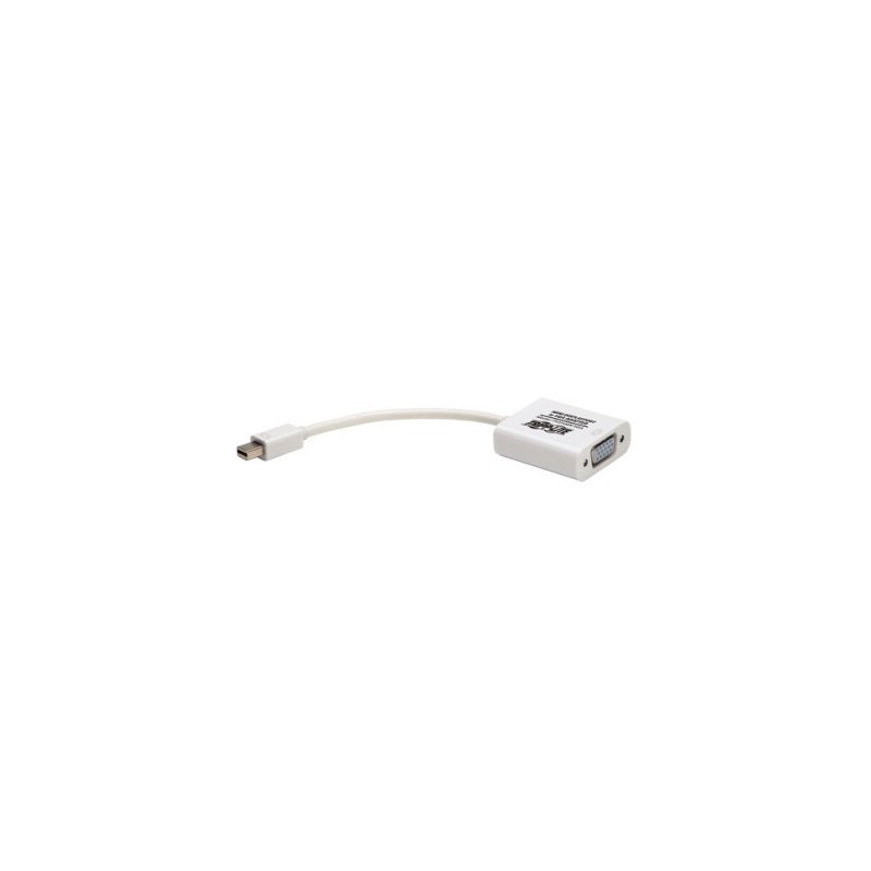 Adaptador convertidor TRIPP-LITE P137-06N-VGA - Color blanco, Mini DisplayPort, Macho/hembra