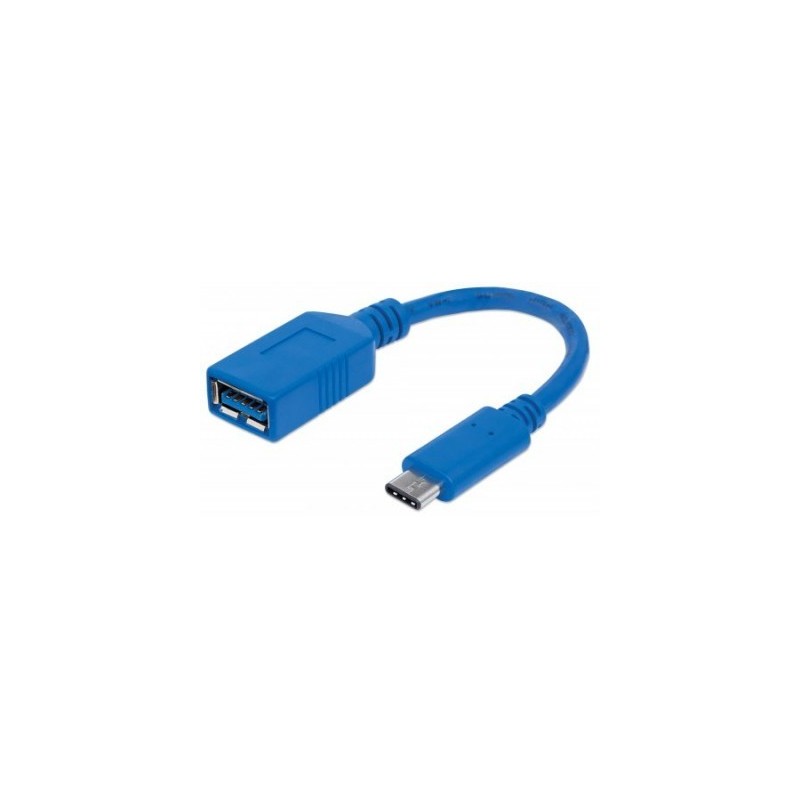 Cable USB C a USB 3.0 MANHATTAN 353540 - USB C, USB, Azul