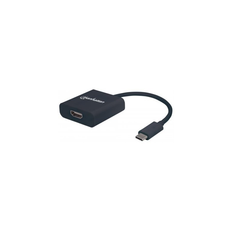 Convertidor USB C a HDMI MANHATTAN 151788 - USB C, HDMI, Negro