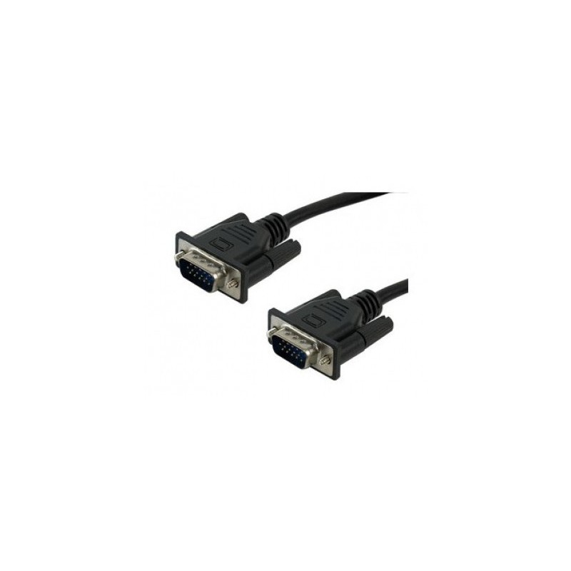 Cable VGA - HD15 MANHATTAN - 1, 8 m, VGA (D-Sub), VGA (D-Sub), Negro