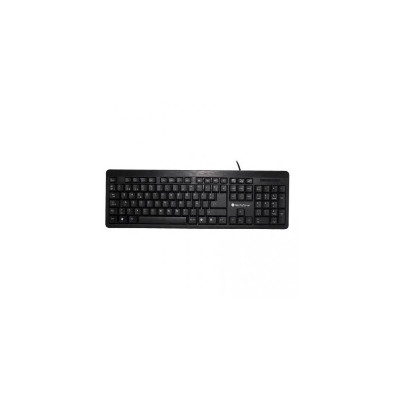 Teclado TechZone TZ16TEC01-ALA USB - Negro