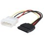 Cable de Corriente MANHATTAN - 4-pin Molex, Macho/Macho, 0, 16 m