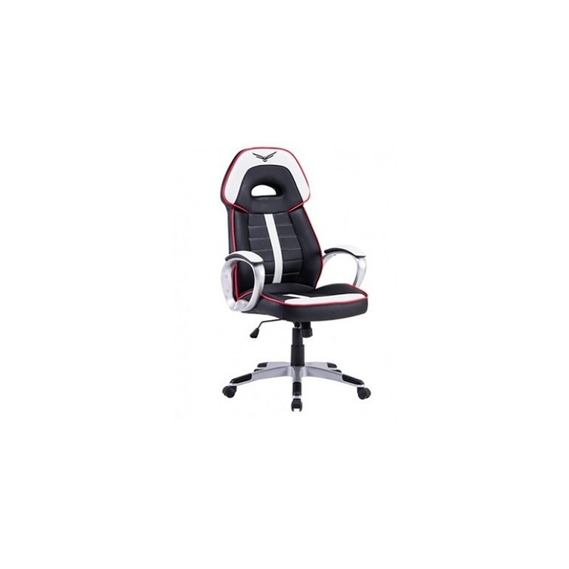 Silla Gaming Naceb Technology WARHAMMER - Gamer, Negro/Blanco, Piel Sintética