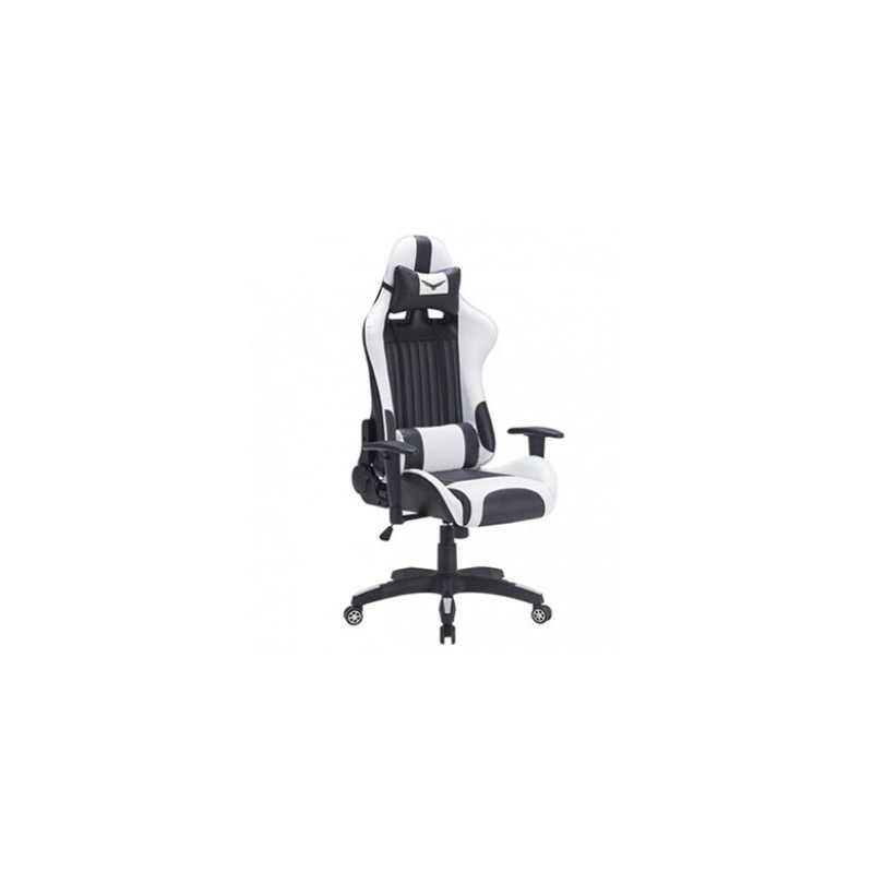 Silla Gaming Naceb Technology MARINE - Gamer, Negro/Blanco, Piel Sintética