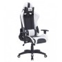 Silla Gaming Naceb Technology MARINE - Gamer, Negro/Blanco, Piel Sintética