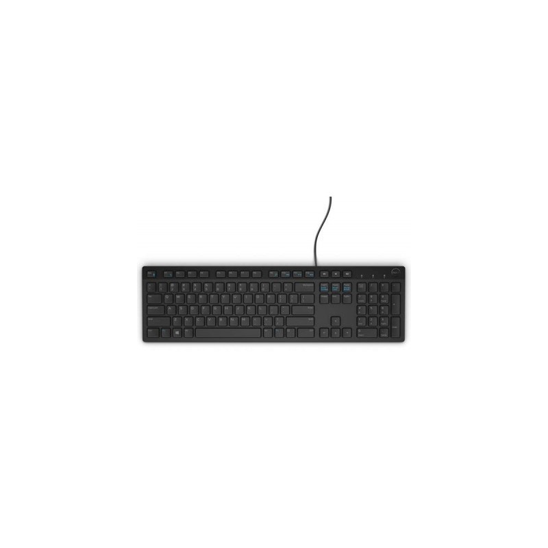 Teclado DELL 580-ADRC - USB, Negro, Alámbrico