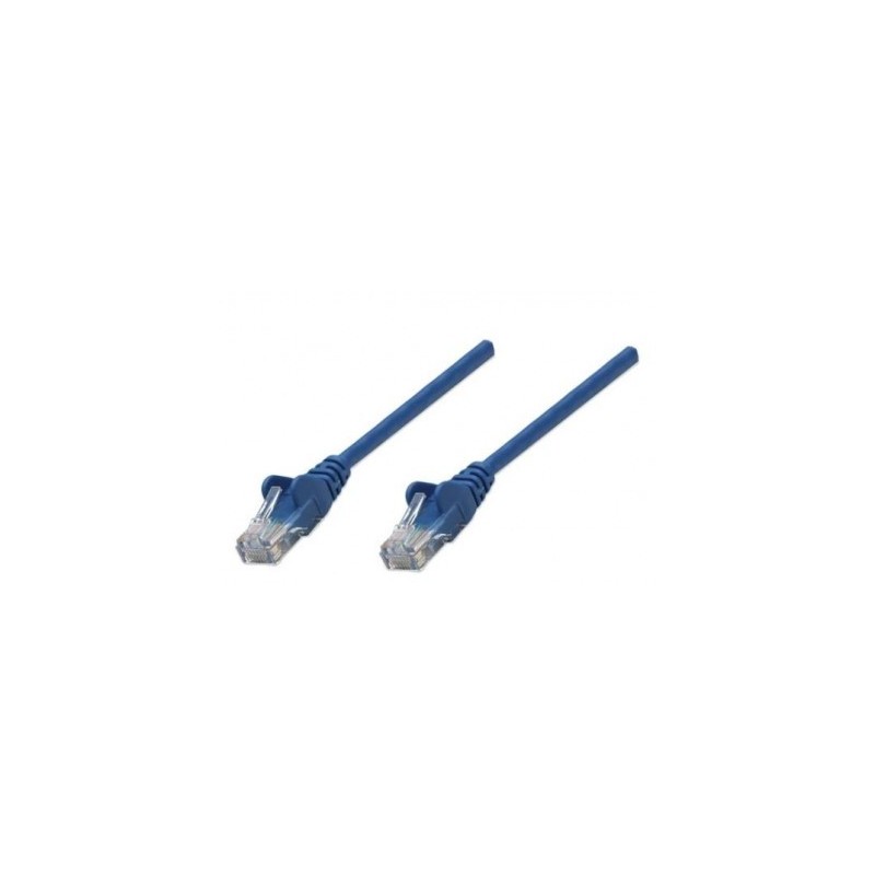 Cable de Red INTELLINET 342605 Cat6 - 3 m, RJ-45, RJ-45, Macho/Macho, Azul