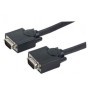 Cable VGA - HD15 MANHATTAN - 15 m, VGA (D-Sub), VGA (D-Sub), Macho/Macho, Negro