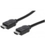 Cable HDMI MANHATTAN - 3 m, HDMI, HDMI, Macho/Macho, Negro