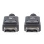 Cable Displayport 4K MANHATTAN - 2 m, DisplayPort, DisplayPort, Macho/Macho, Negro