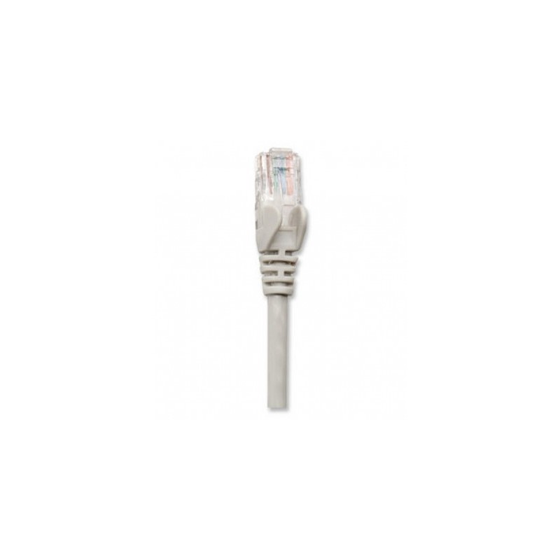 Cable de Red INTELLINET 319867 Cat5e - 7, 5 m, RJ-45, RJ-45, Macho/Macho, Gris