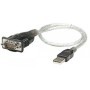 Convertidor de USB a Serial MANHATTAN 205153 - 0, 45 m, Transparente, RS-232, USB 2.0 A, Macho/Macho