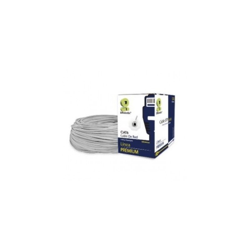 Bobina BROBOTIX 062410 - 100 m, Gris, Interior, Cat6, CCA