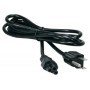 Cable de Corriente Trebol MANHATTAN - 1, 8 m, Negro