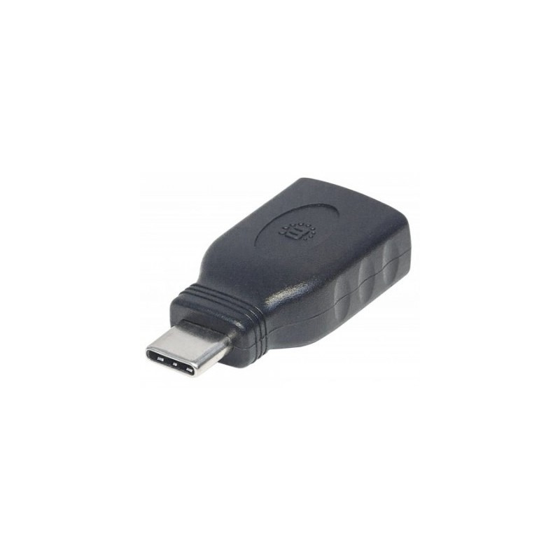 Adaptador USB C MANHATTAN 354646 - USB C, Negro