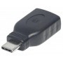 Adaptador USB C MANHATTAN 354646 - USB C, Negro