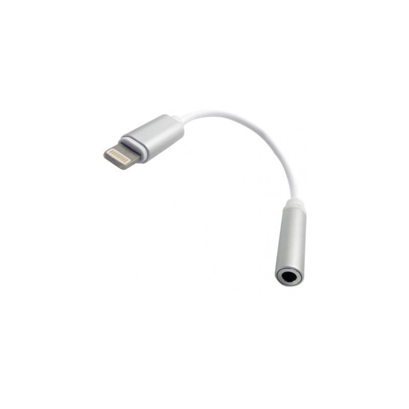 Cable Lightning a Audio BROBOTIX 170101 - Color blanco, Apple, Cable Lightning