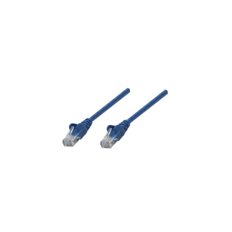 Cable de Red INTELLINET 342575 Cat6 - 1 m, RJ-45, RJ-45, Macho/Macho, Azul