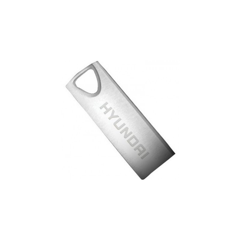 Memoria USB HYUNDAI U2BK/16GAS - Plata, 16 GB, USB 2.0, 10 MB/s, 3 MB/s