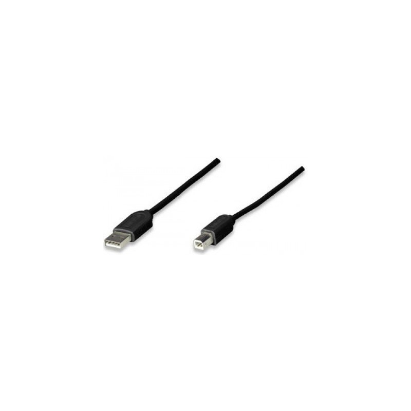 Cable USB A a B (342650) Negro/Blanco - Economico 1.8 M