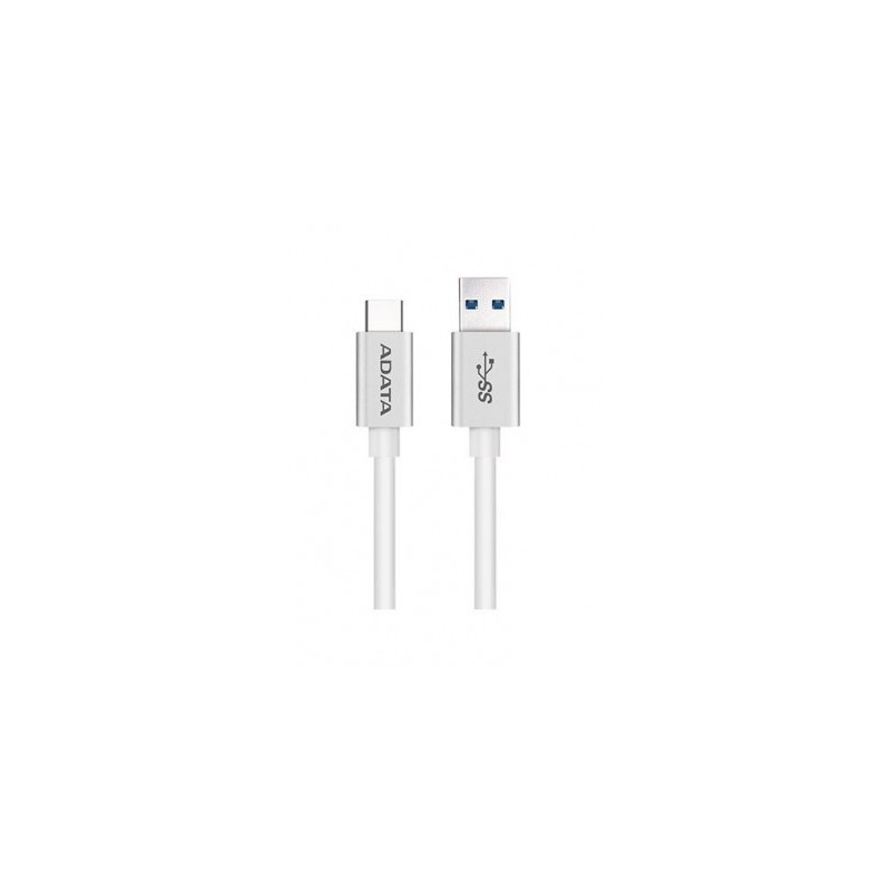 Cable USB Tipo C ADATA ACA3AL-100CM-CSV - USB A, USB C, 1 m, Color blanco