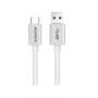 Cable USB Tipo C ADATA ACA3AL-100CM-CSV - USB A, USB C, 1 m, Color blanco