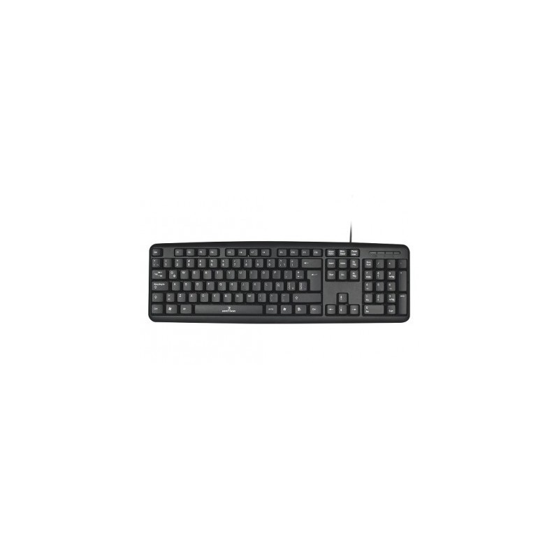 Teclado PERFECT CHOICE PC-201038 - USB, QWERTY, Negro, Universal, Alámbrico