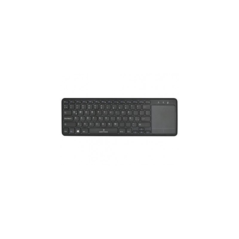 Teclado PERFECT CHOICE PC-201021 - RF inalámbrico, QWERTY, Negro, Universal, Inalámbrico