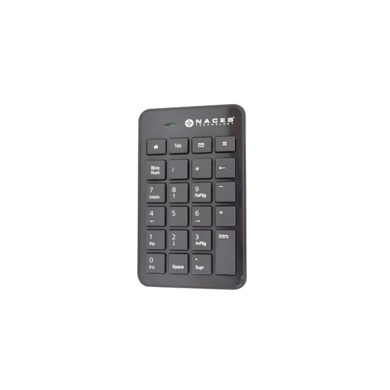 Teclado Numérico Naceb Technology NA-0104 - Numérico, Negro