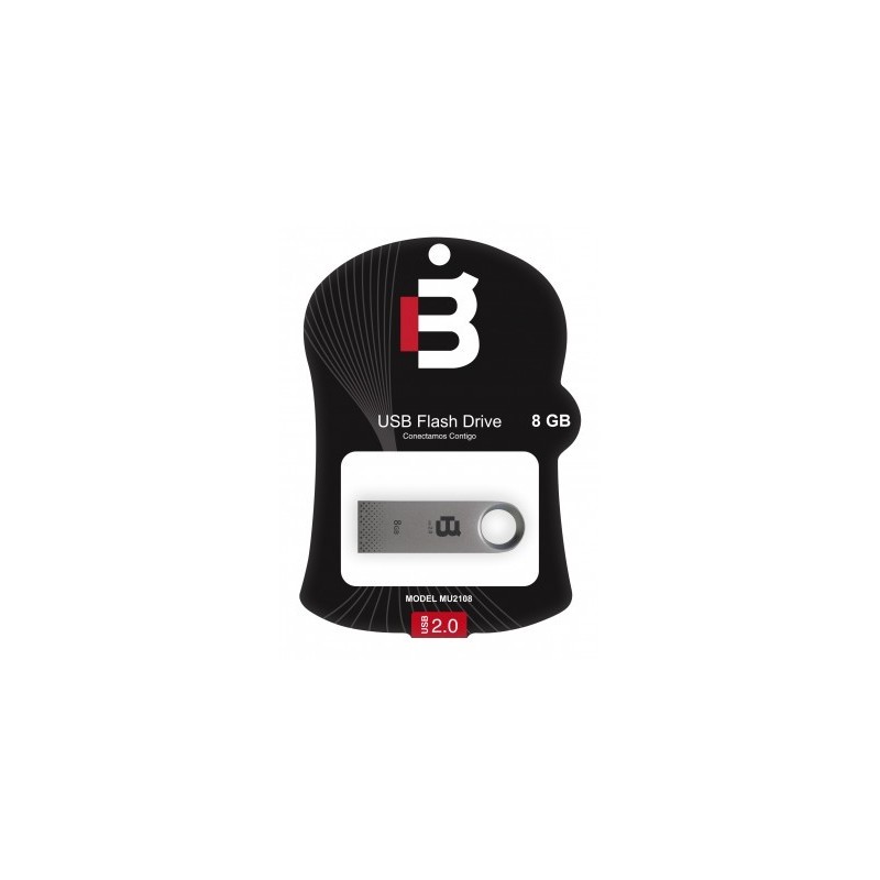 Memoria USB Blackpcs MU2108S-8 - Plata, 8 GB, USB 2.0