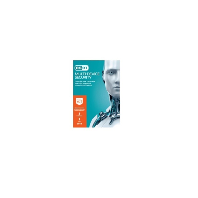 Antivirus ESET Multidevice Security - 3 licencias, 1 Año(s), Caja