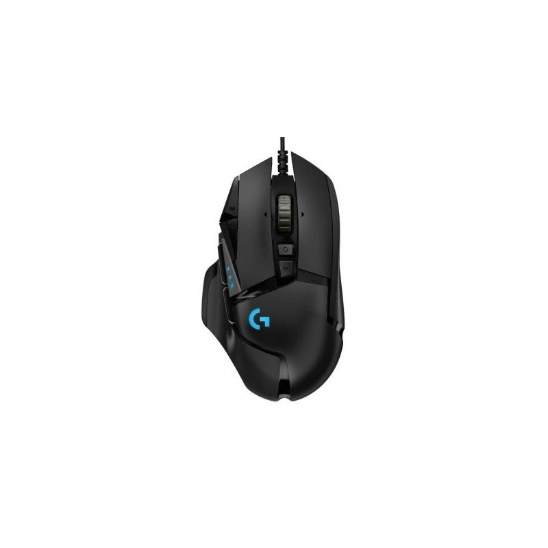 Mouse Alámbrico LOGITECH G502 HERO - Negro, 11, Alámbrico, Óptico, 16000 DPI