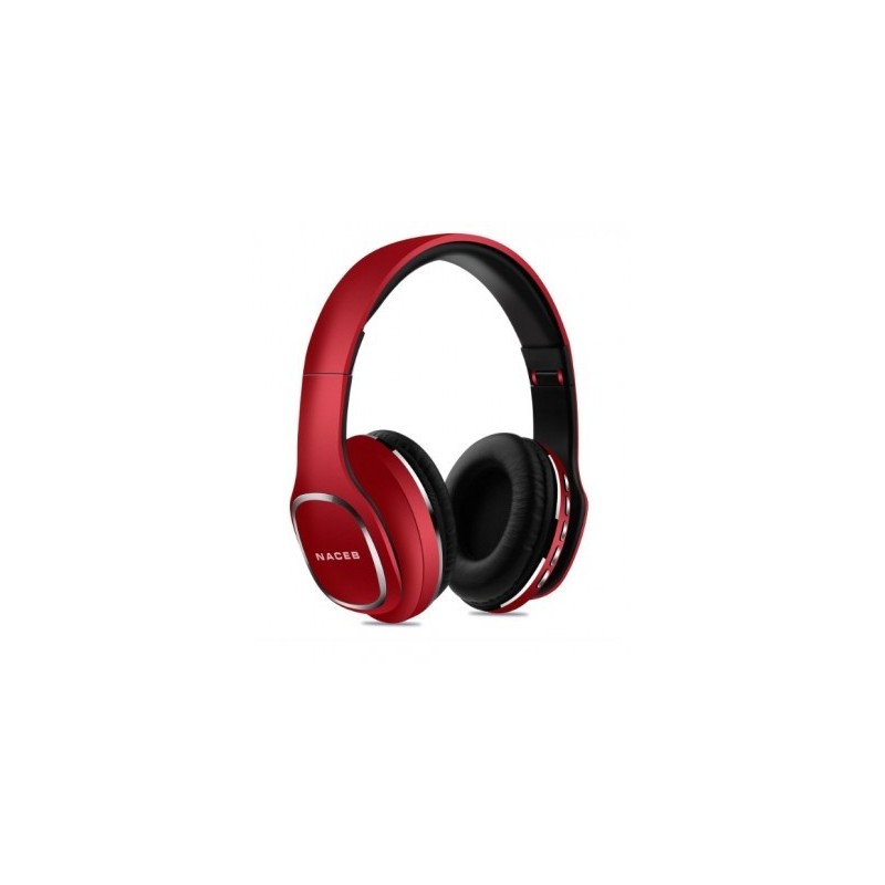 Diadema Bluetooh Cetus Naceb Technology NA-0307R - Rojo, Bluetooth