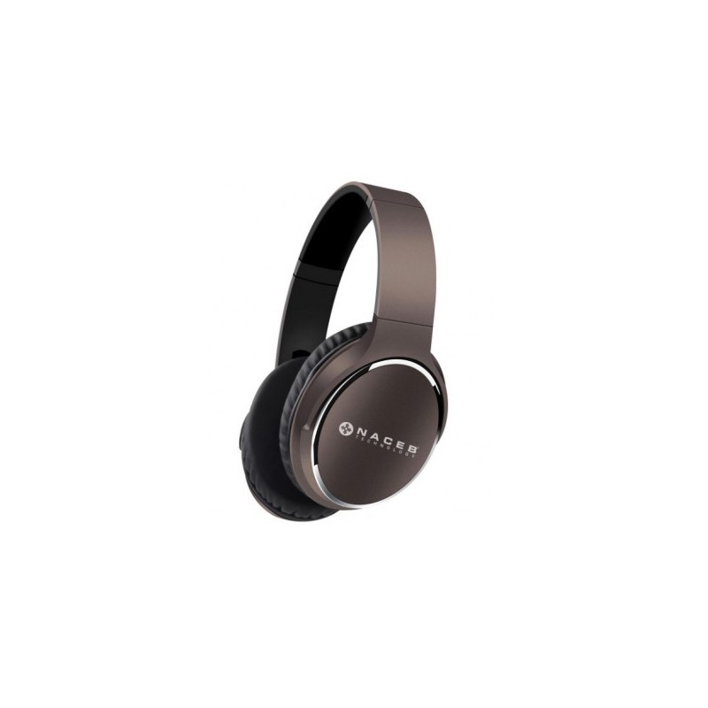 Diadema Bluetooh Fornax Naceb Technology NA-0308C - Café, Bluetooth