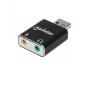 Convertidor USB  a Audio MANHATTAN 152754 - USB, Negro