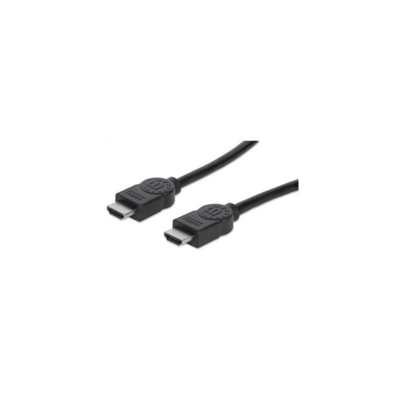 Cable HDMI MANHATTAN 308816 - 1 m, HDMI, HDMI, Macho/Macho, Negro