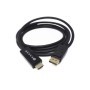 Adaptador HDMI a DisplayPort Naceb Technology NA-0106 - 1, 8 m, HDMI, Mini DisplayPort, Negro