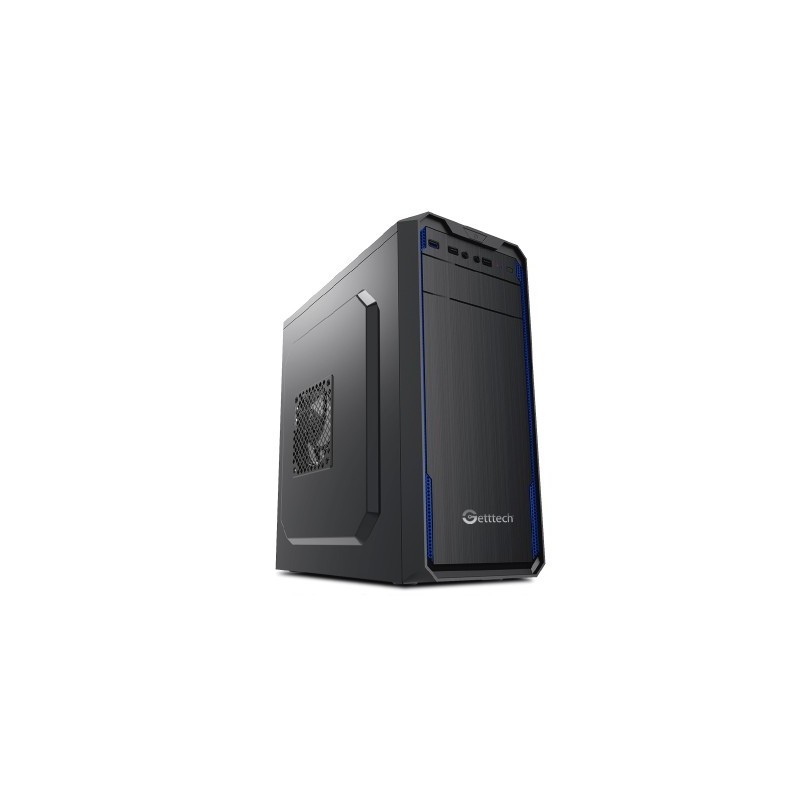 Gabinete GETTTECH GG-1803 ATX Fuente 500W 1 Vent - 2USB2.0, 1USB3.0, Negro