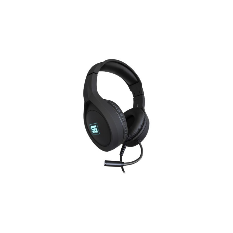 Diadema Gamer VORAGO HS-501 - PC/Juegos, Negro, Alámbrico, 3.5 mm, 2.2m