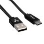 Cable USB Tipo C VORAGO CAB-123 1 mt Carga Rápida - USB, USB C, Macho/Macho, 1 m, Negro