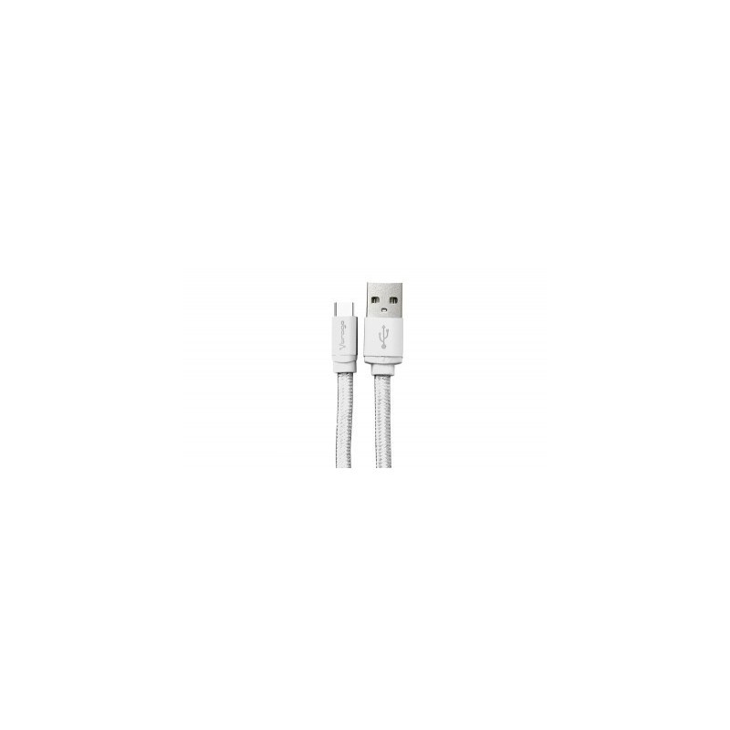 Cable USB Tipo C VORAGO 1 mt carga rapida - USB, USB C, Macho/Macho, 1 m, Color blanco